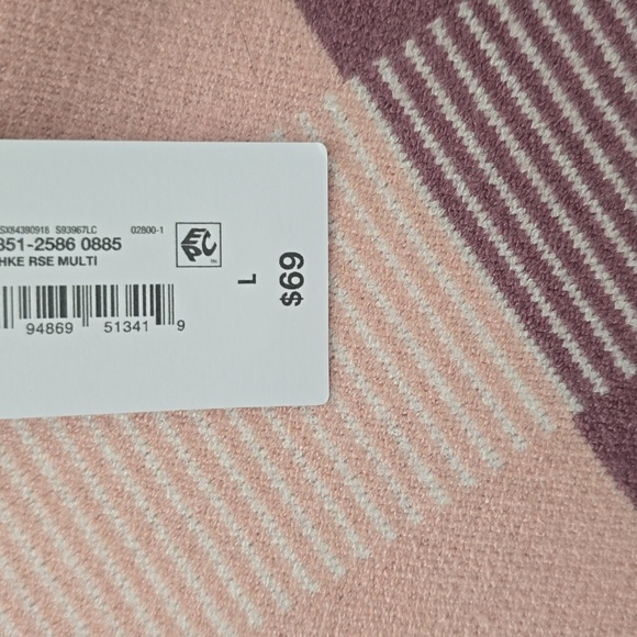 LIZ CLAIBORNE WOMEN'S MULTIPLE MAUVES AND WHITE LONG OPEN CARDIGAN SIZE LARGE - Picture 7 of 16